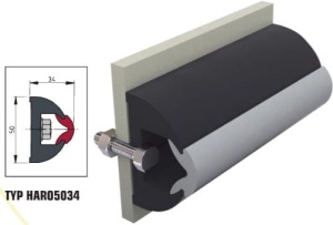 Pas cierny HARO5034 Cena za 1m.