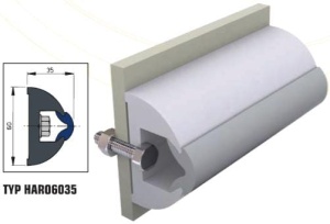 Pas cierny HARO6035 Cena za 1m.