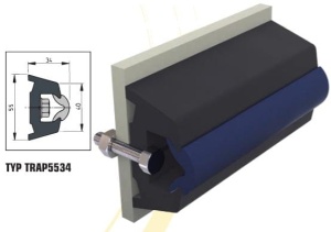 Pas cierny TRAP5534 Cena za 1 m.