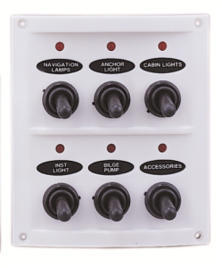 Rozdzielnia elektryczna wodoodporna , 6 przełączniki 1559