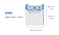 Akumulator ePropulsion E163 – litowo-żelazowo-fosforanowa bateria 48V o dużej pojemności 8345 Wh. Kompaktowe wymiary: 495×470×295 mm. Idealna do zasilania silników elektrycznych ePropulsion, zapewnia długi czas pracy i niezawodne osiągi.