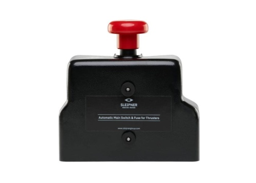 Solidny i niezawodny wyłącznik główny Sleipner 24V (nr katalogowy 897624) przeznaczony do instalacji w systemach sterów strumieniowych oraz innych obwodach wysokoprądowych.