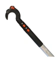 Automatyczny bosak Hook & Moor z widoczną głowicą chwytaka i przyciskami mechanizmu blokady
