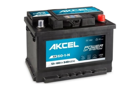 Akumulator AKCEL 60Ah 540A (EN) 12V