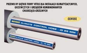 Wąż do instalacji klimatyzacyjnej i grzejnej Vetus, śr 25mm. Cena 1m, CCHOSE25
