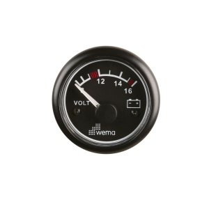 Woltomierze Ø 52 mm. Skala 8 – 16 V. 110330 110334