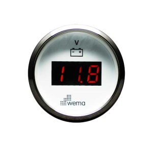 Woltomierze cyfrowe Ø 52 mm. Skala 8 – 32 V. 110660 110664