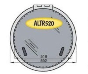 Pokrywa wyjścia ewakuacyjnego Altus #typ D520 (wielkość wycięcia 518 x 450 mm)