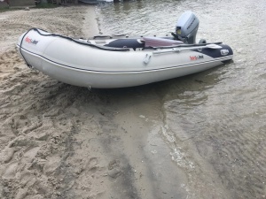 Zestaw: Ponton Honda T40 AE + silnik zaburtowy Mercury F25 MH EFI