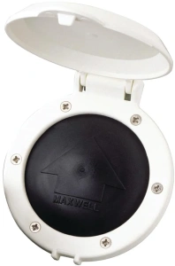 Wyłącznik nożny z pokrywą. Biały Maxwell P19007