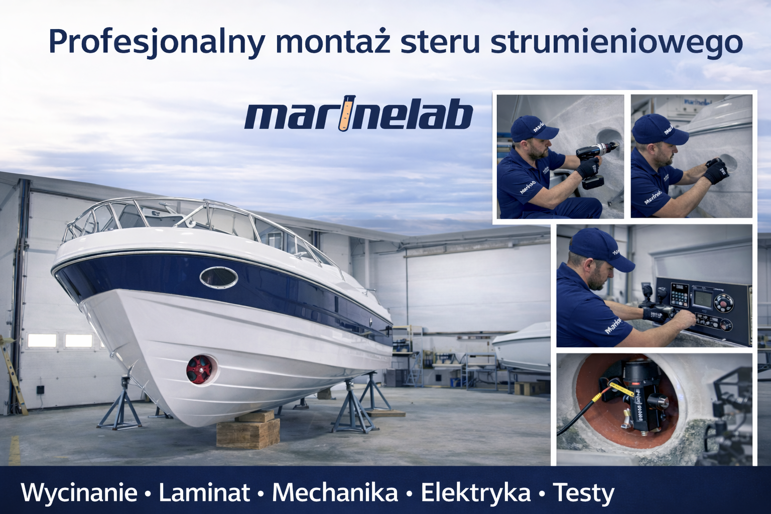 Profesjonalny montaż sterów strumieniowych.
