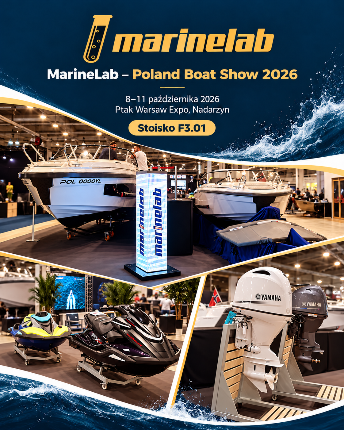 MarineLab na Poland Boat Show 2026 – zapraszamy na stoisko F3.01!